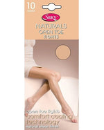Silky Naturals Open Toe Tights