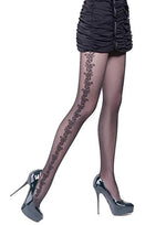Giulia Flory Patterned Tights BLACK
