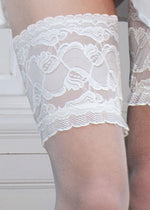 Couture Bridal soft & sheer lace top stay-up stockings