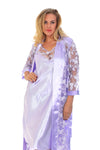 Glitter Satin & Lace Night Gown