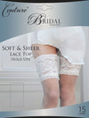Couture Bridal soft & sheer lace top stay-up stockings