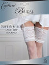 Couture Bridal soft & sheer lace top stockings