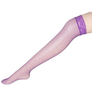 Lace top fishnet stockings
