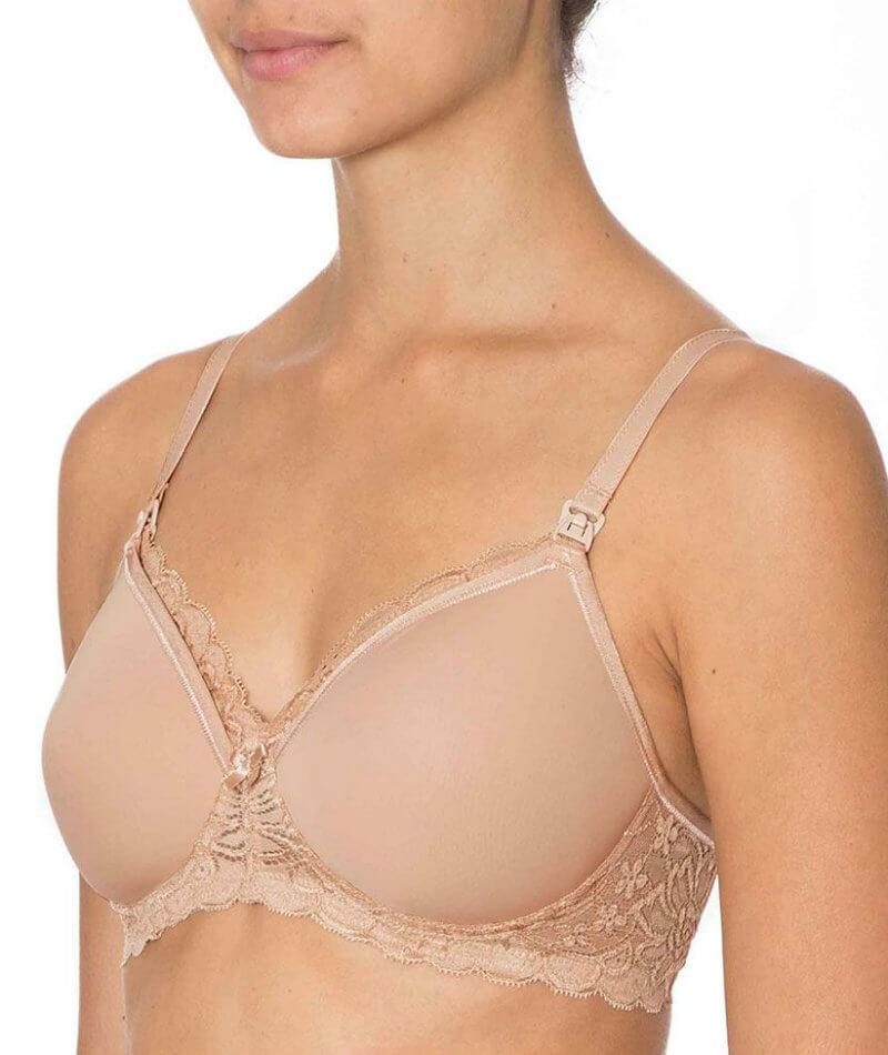 Gorgeous Mama Lace N  Bra NUDE side